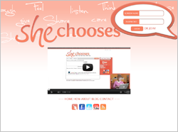 Link to She Chooses website
